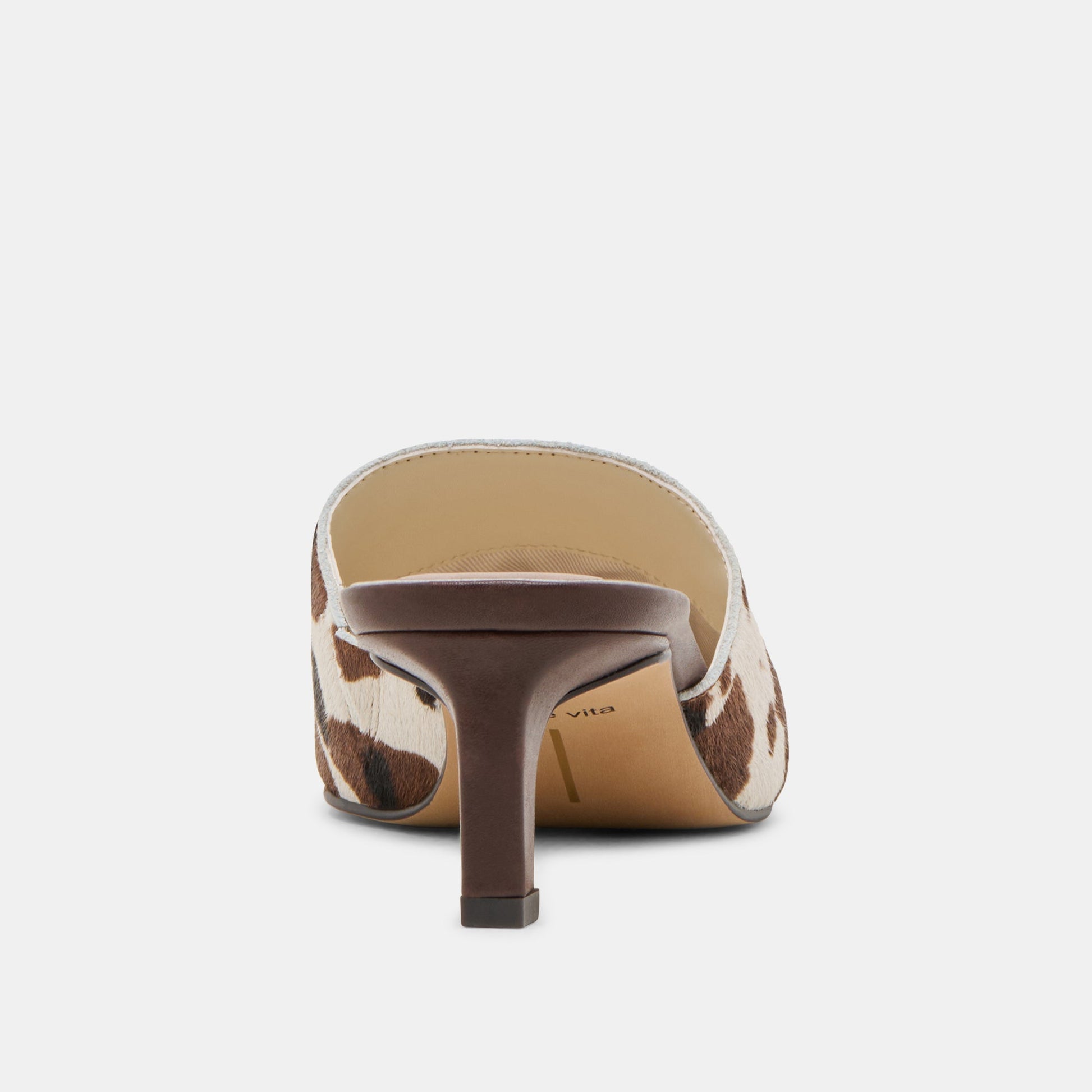 Lexy Cocoa Taurus Calf Hair Heels - Dolce Vita