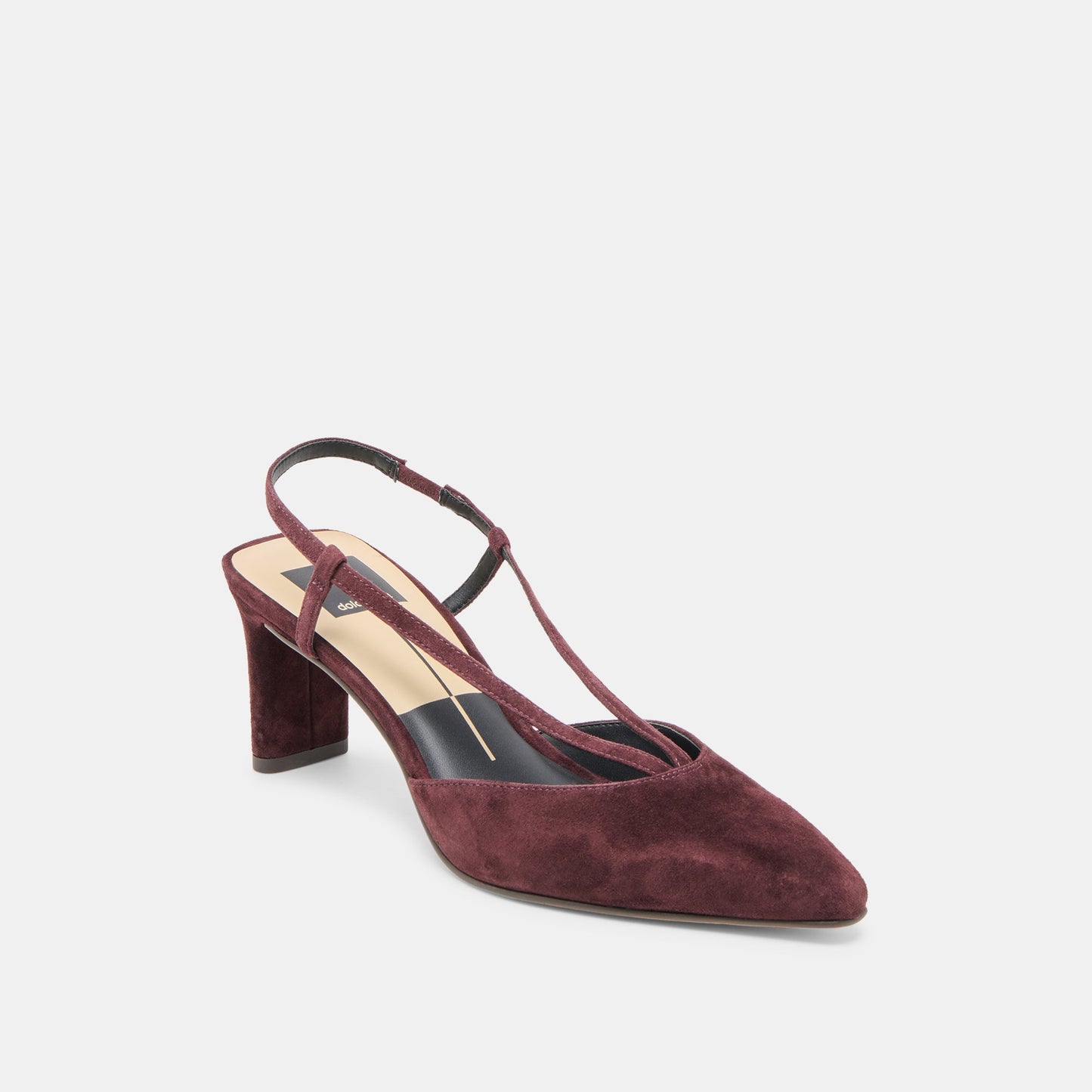 Ginay Mulberry Suede Heels - Dolce Vita