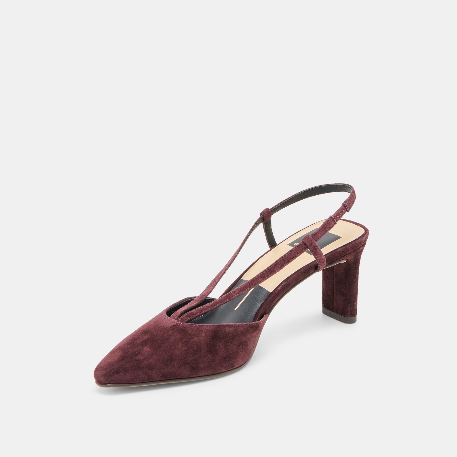 Ginay Mulberry Suede Heels - Dolce Vita