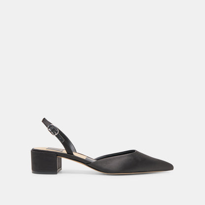 Carel Onyx Satin Heels - Dolce Vita