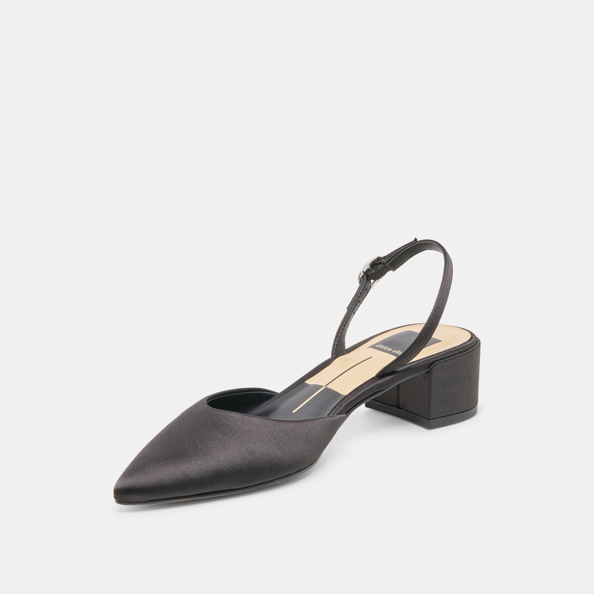 Carel Onyx Satin Heels - Dolce Vita