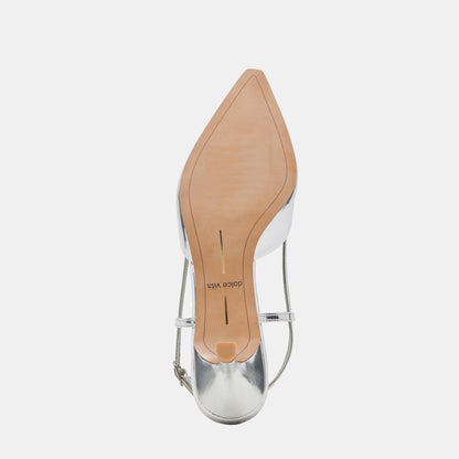 ODELA WIDE HEELS SILVER STELLA - Dolce Vita