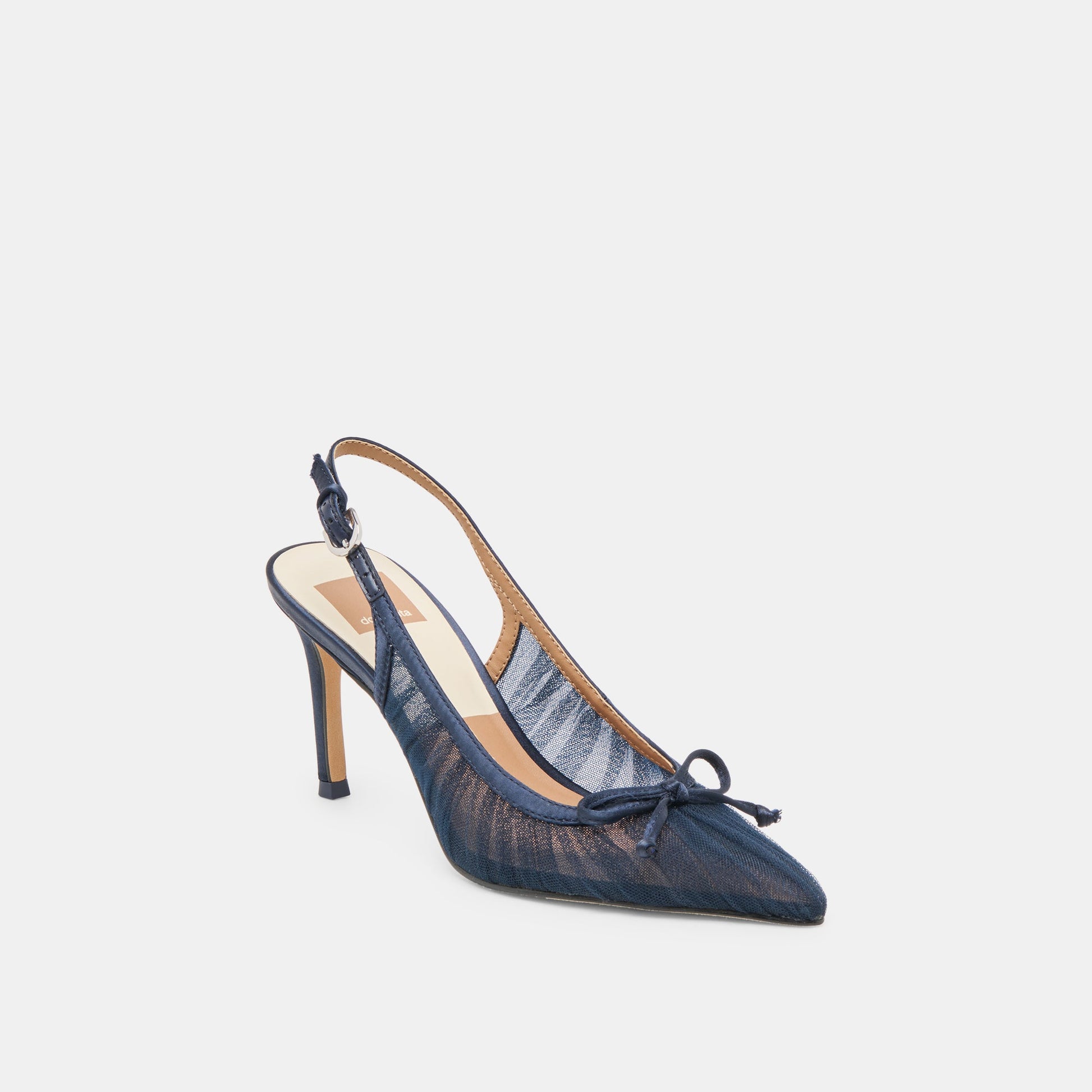 Yela Navy Tulle Heels - Dolce Vita