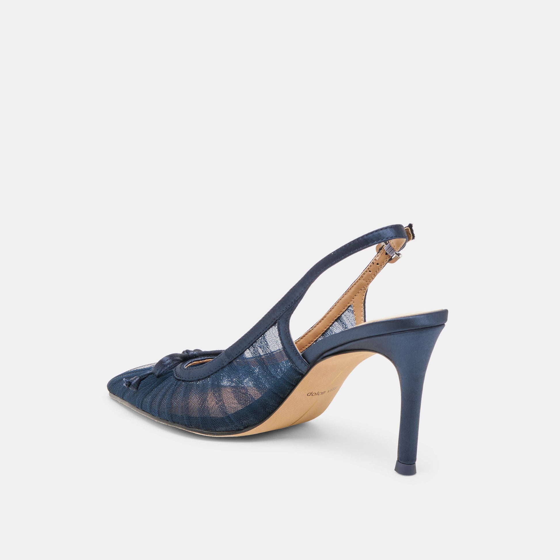 Yela Navy Tulle Heels - Dolce Vita