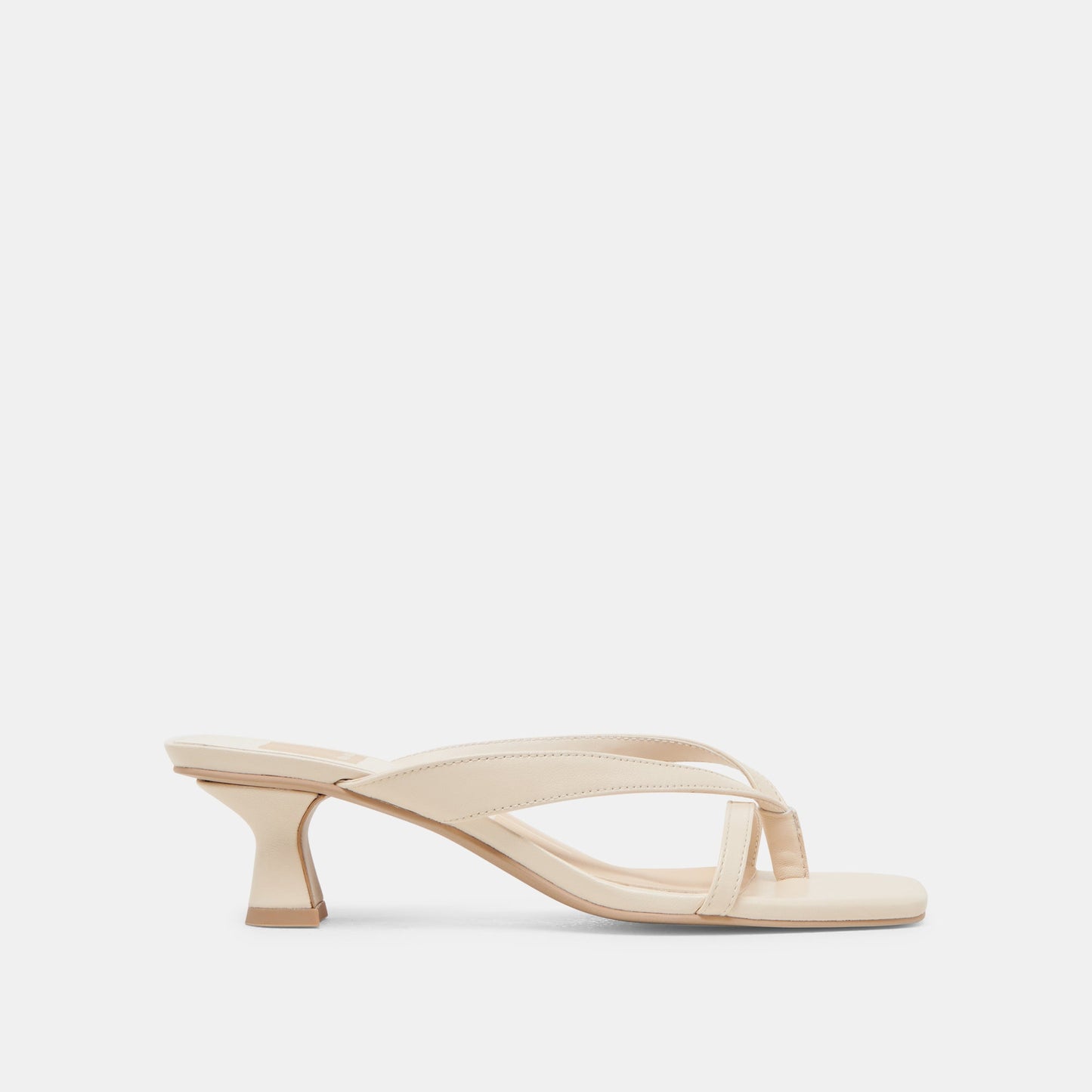 BREVEL HEELS BONE LEATHER - Dolce Vita