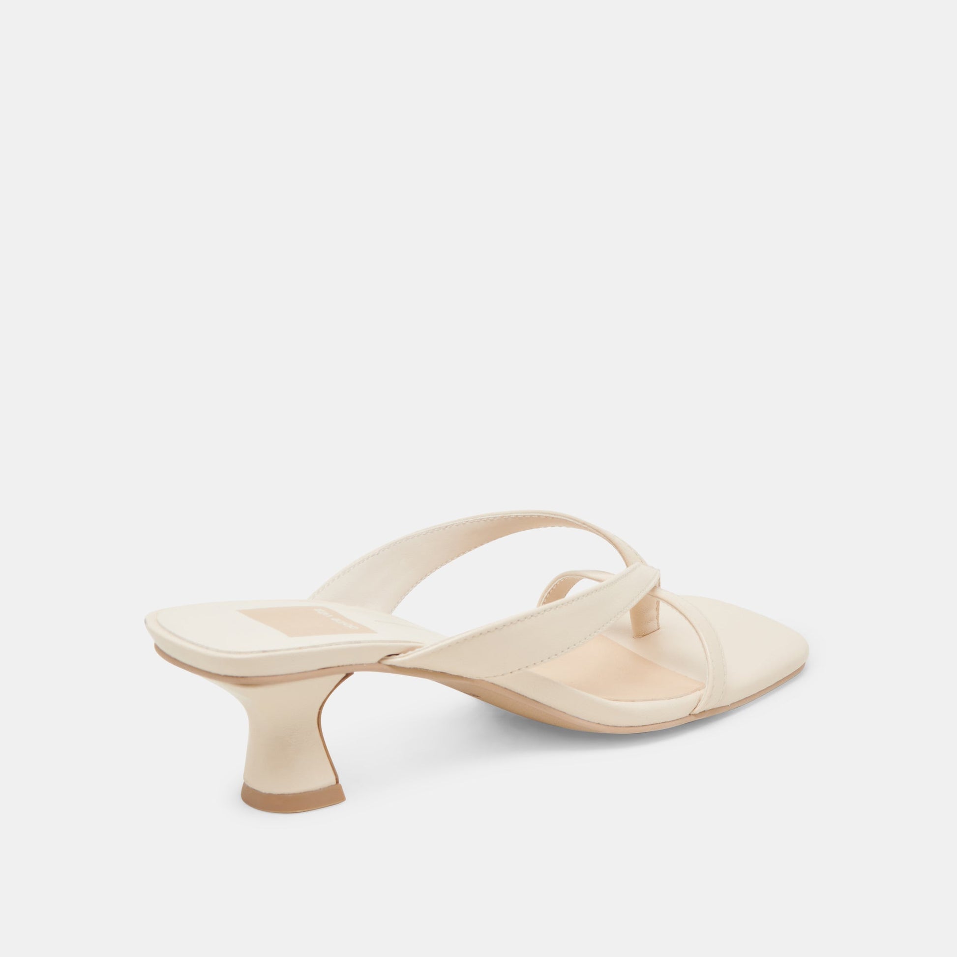 BREVEL HEELS BONE LEATHER - Dolce Vita