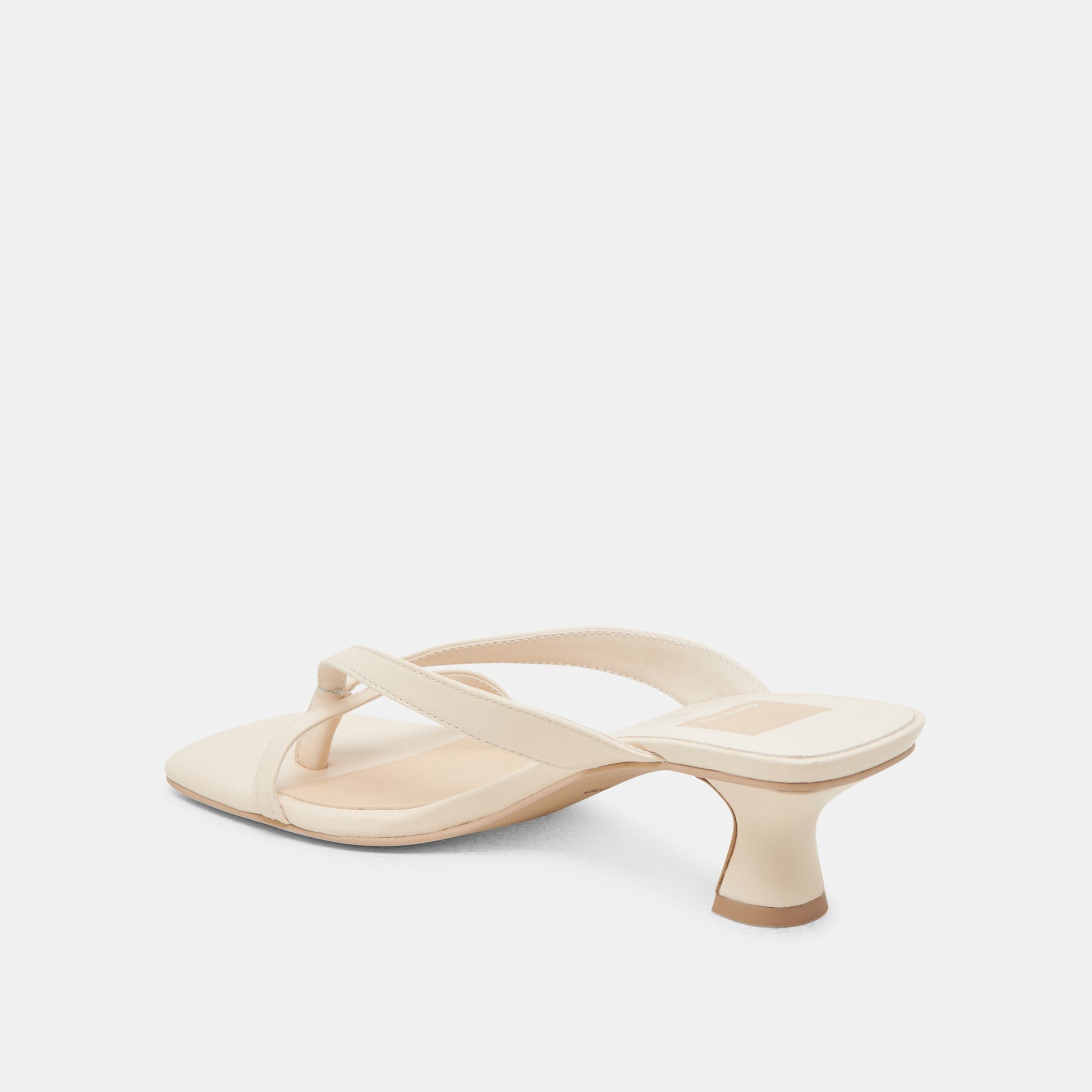 BREVEL HEELS BONE LEATHER - Dolce Vita