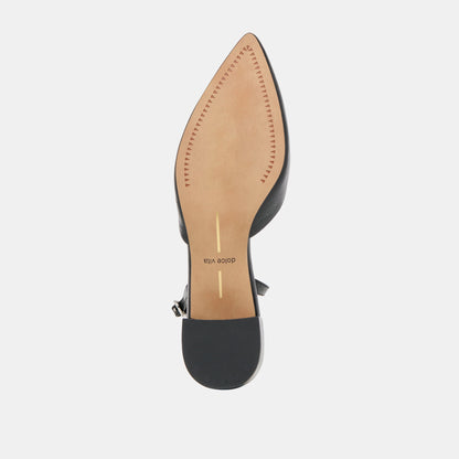 Carel Midnight Crinkle Patent Leather Heels - Dolce Vita