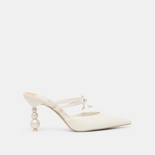 Klaire True White Leather Heels - Dolce Vita