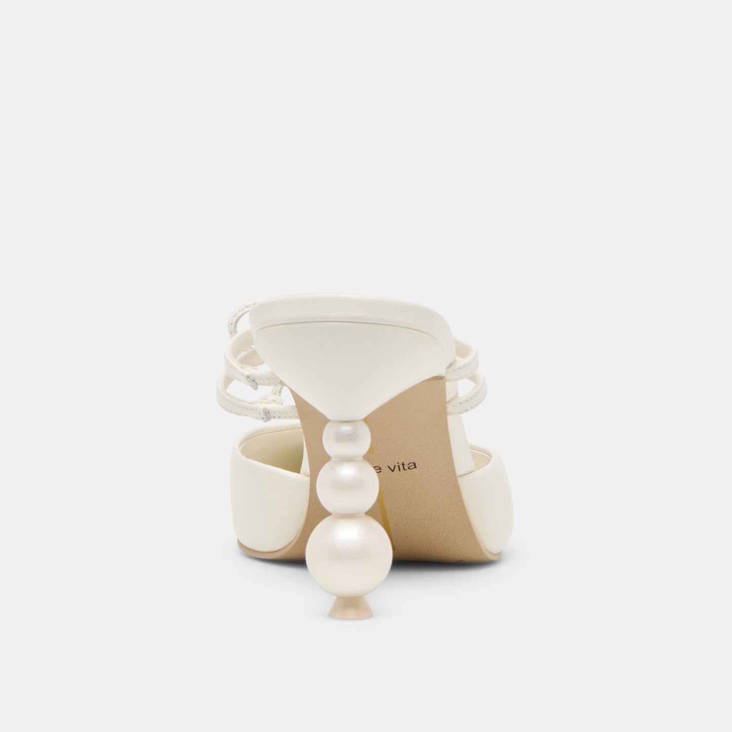 Klaire True White Leather Heels - Dolce Vita