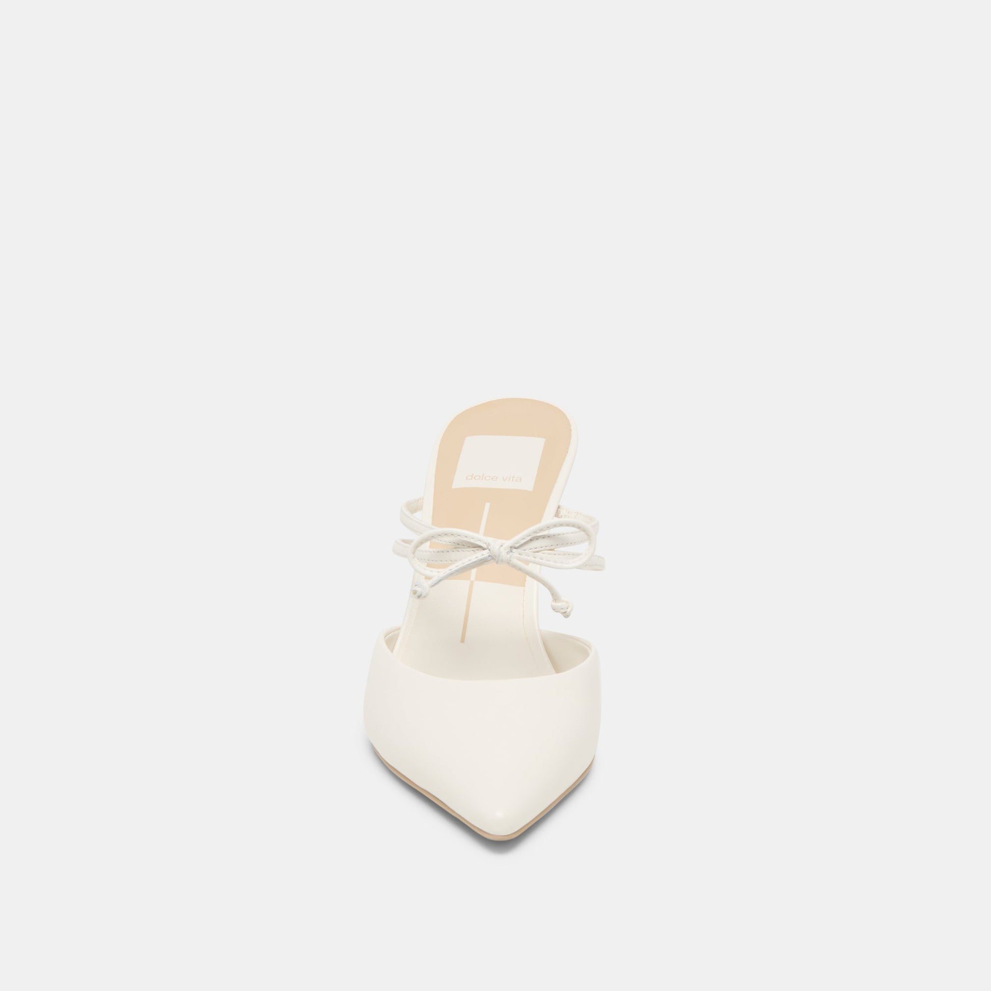 Klaire True White Leather Heels - Dolce Vita