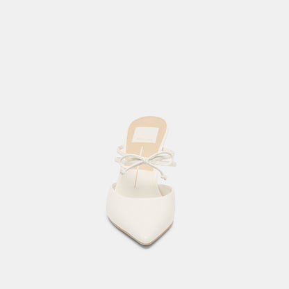 Klaire True White Leather Heels - Dolce Vita