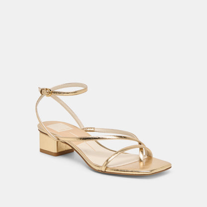 KARLOS SANDALS GOLD METALLIC STELLA - Dolce Vita