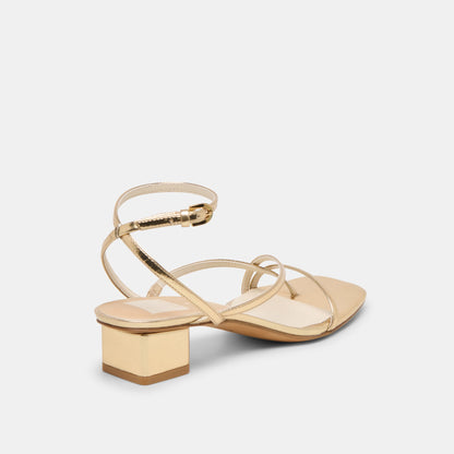 KARLOS SANDALS GOLD METALLIC STELLA - Dolce Vita