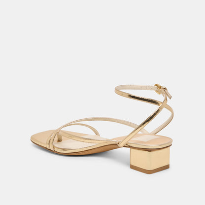 KARLOS SANDALS GOLD METALLIC STELLA - Dolce Vita