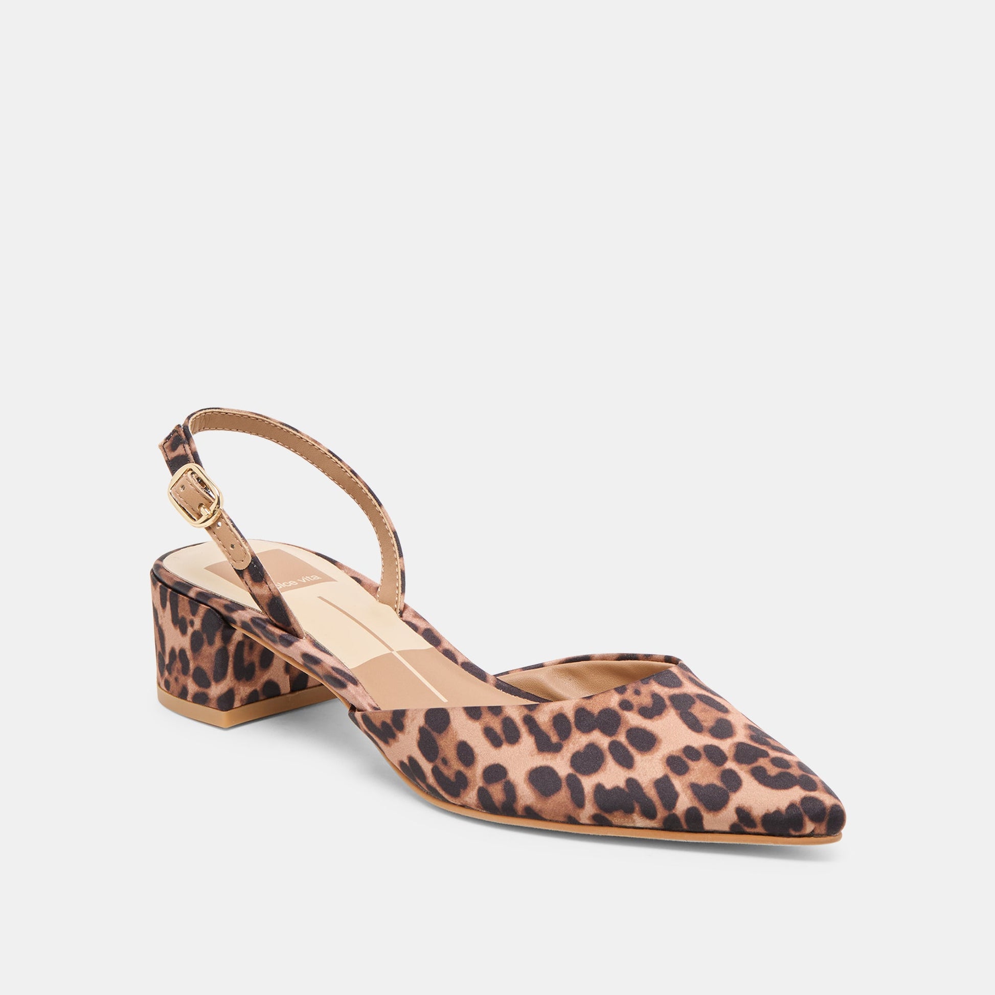 Carel Dk Leopard Satin Heels - Dolce Vita