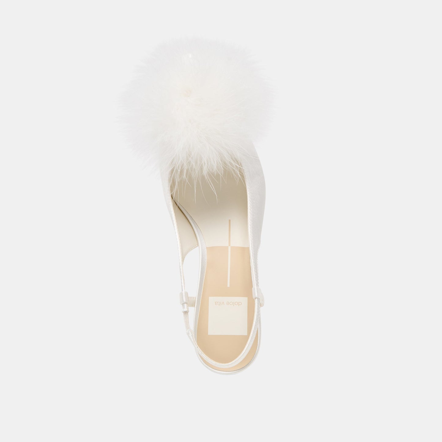 Kamy True White Satin Heels - Dolce Vita