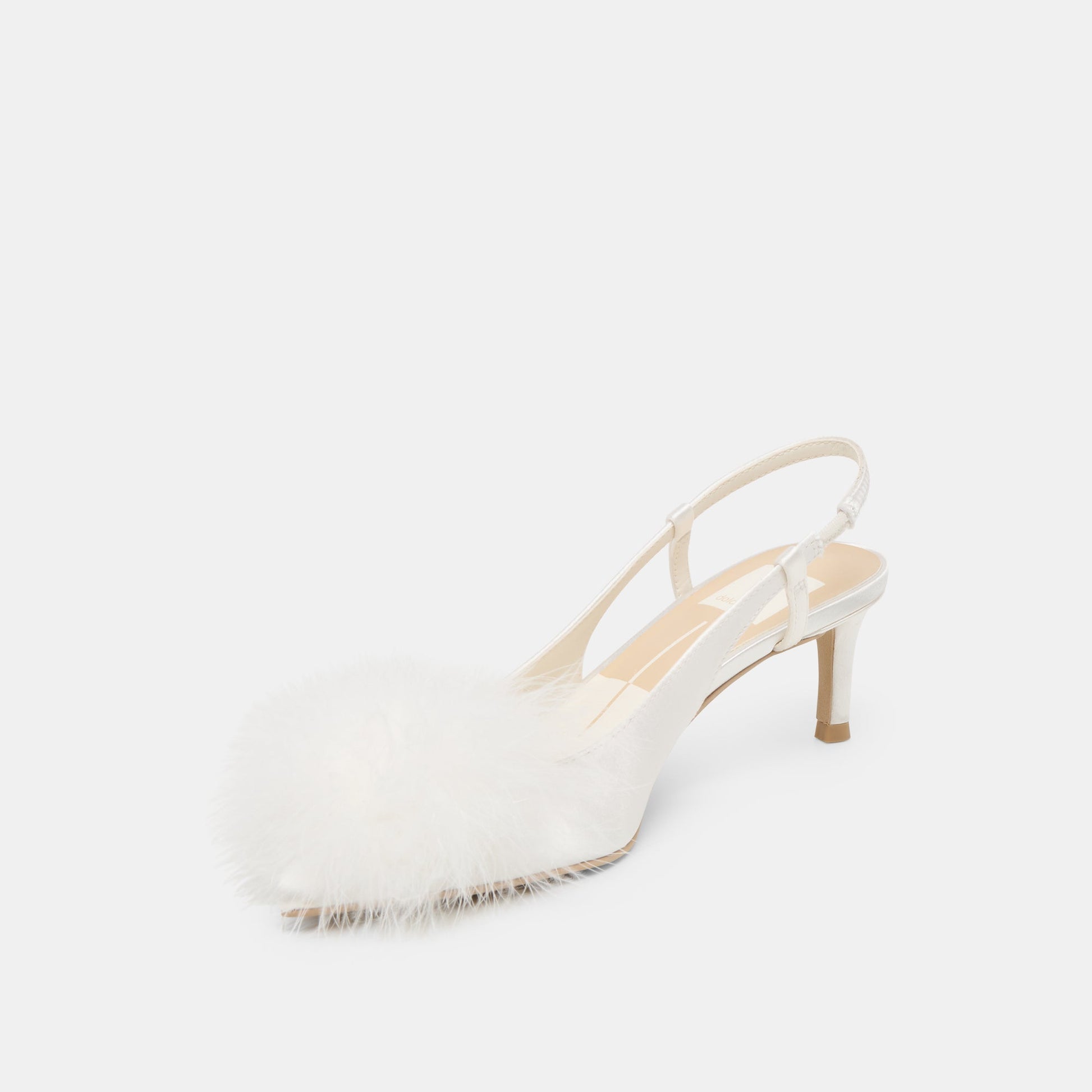 Kamy True White Satin Heels - Dolce Vita