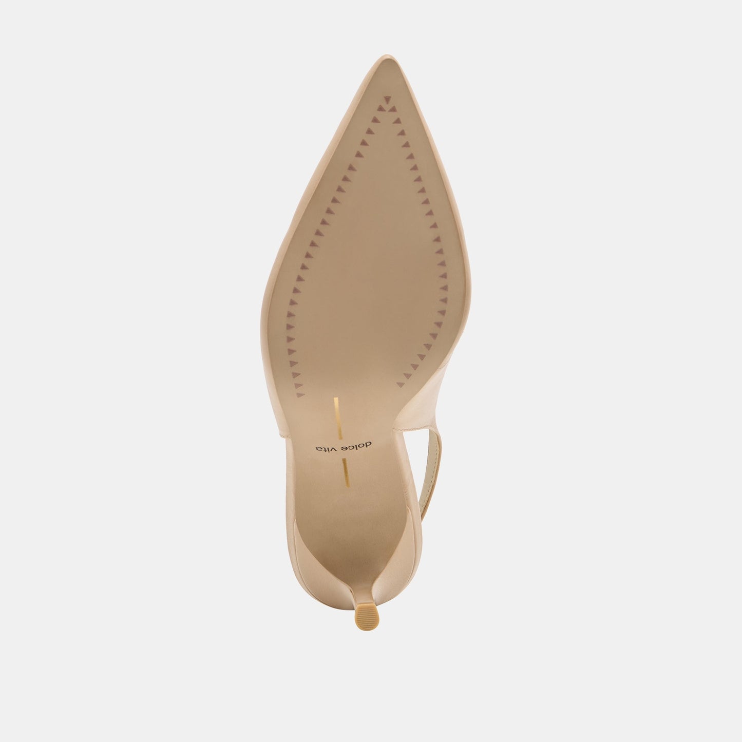 Elasi Beige Crinkle Patent Heels - Dolce Vita