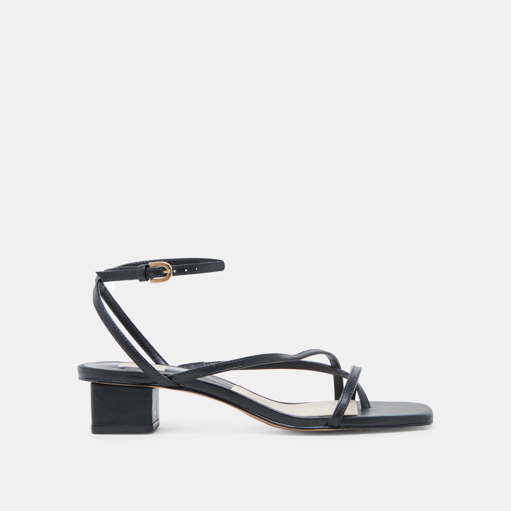 KARLOS SANDALS BLACK LEATHER - Dolce Vita