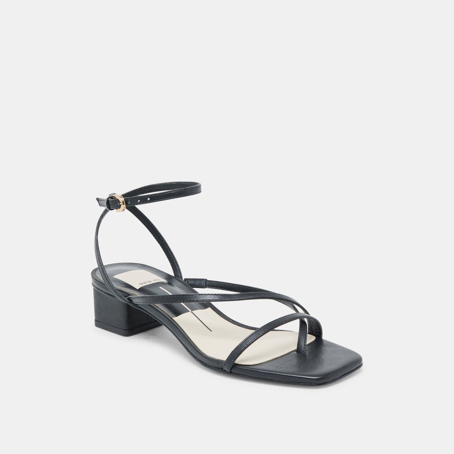 KARLOS SANDALS BLACK LEATHER - Dolce Vita