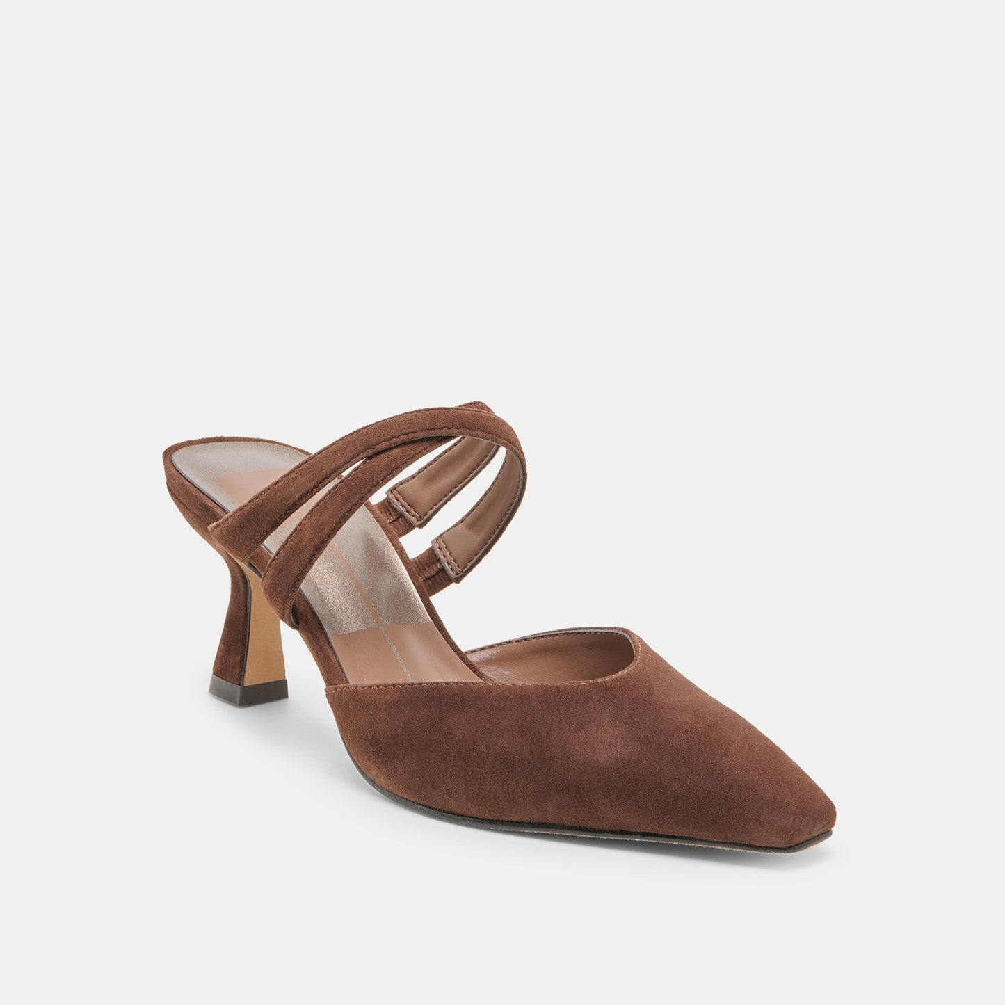 Linore Dk Brown Suede Heels - Dolce Vita