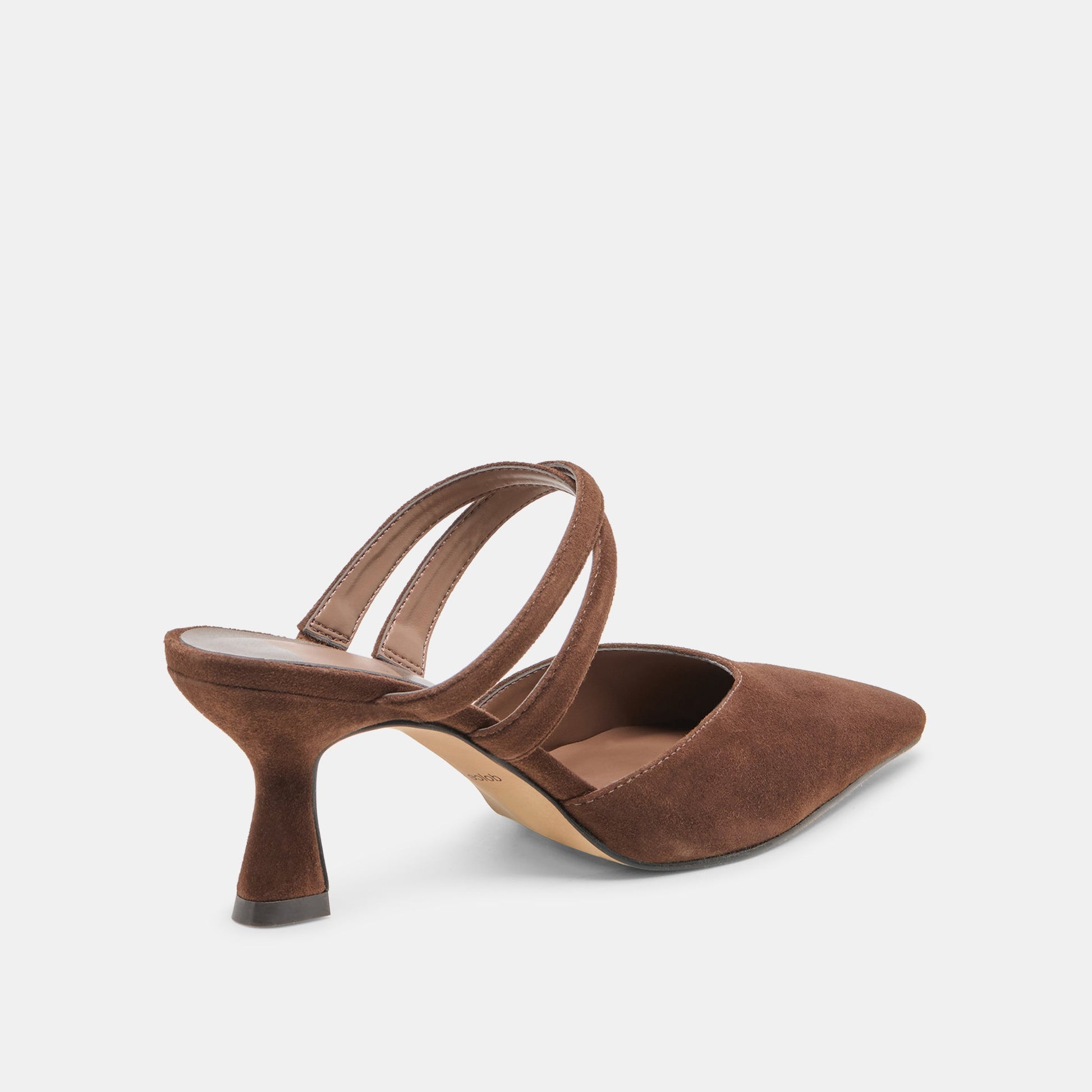 Linore Dk Brown Suede Heels - Dolce Vita