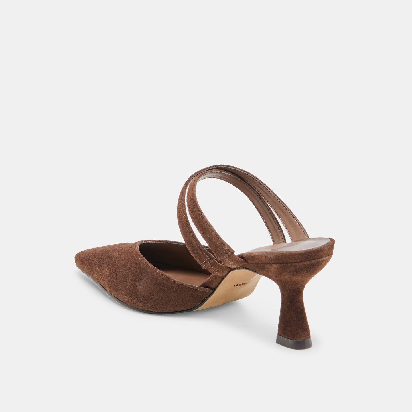 Linore Dk Brown Suede Heels - Dolce Vita