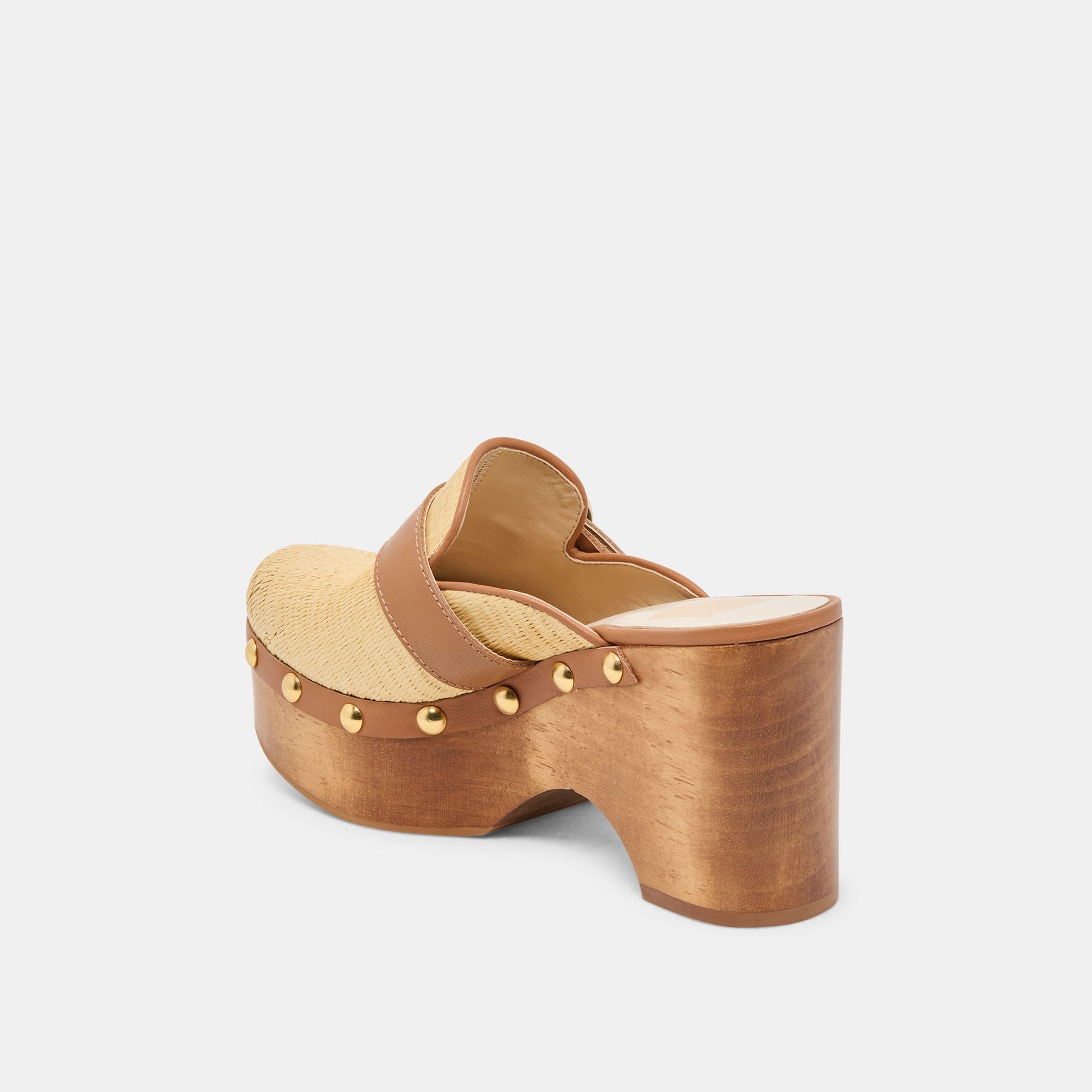 Debrah Lt Natural Raffia Clogs - Dolce Vita
