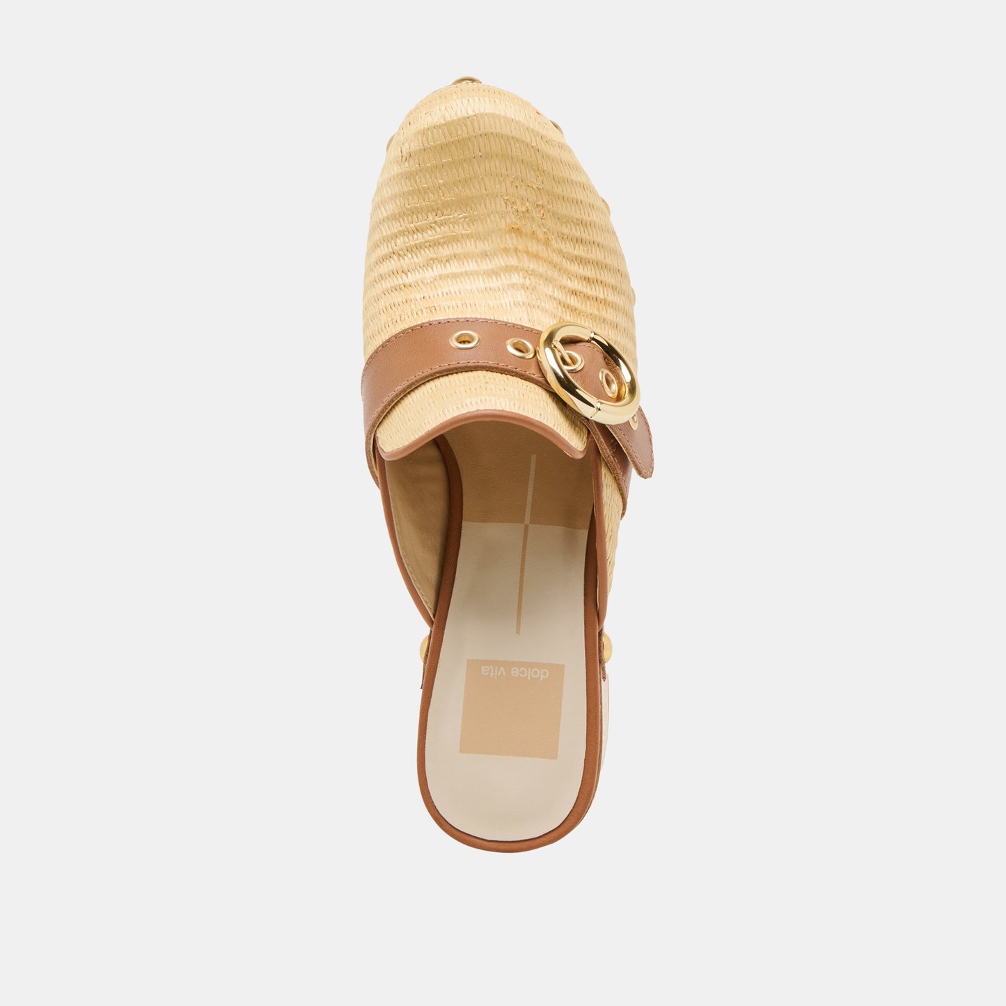 Debrah Lt Natural Raffia Clogs - Dolce Vita