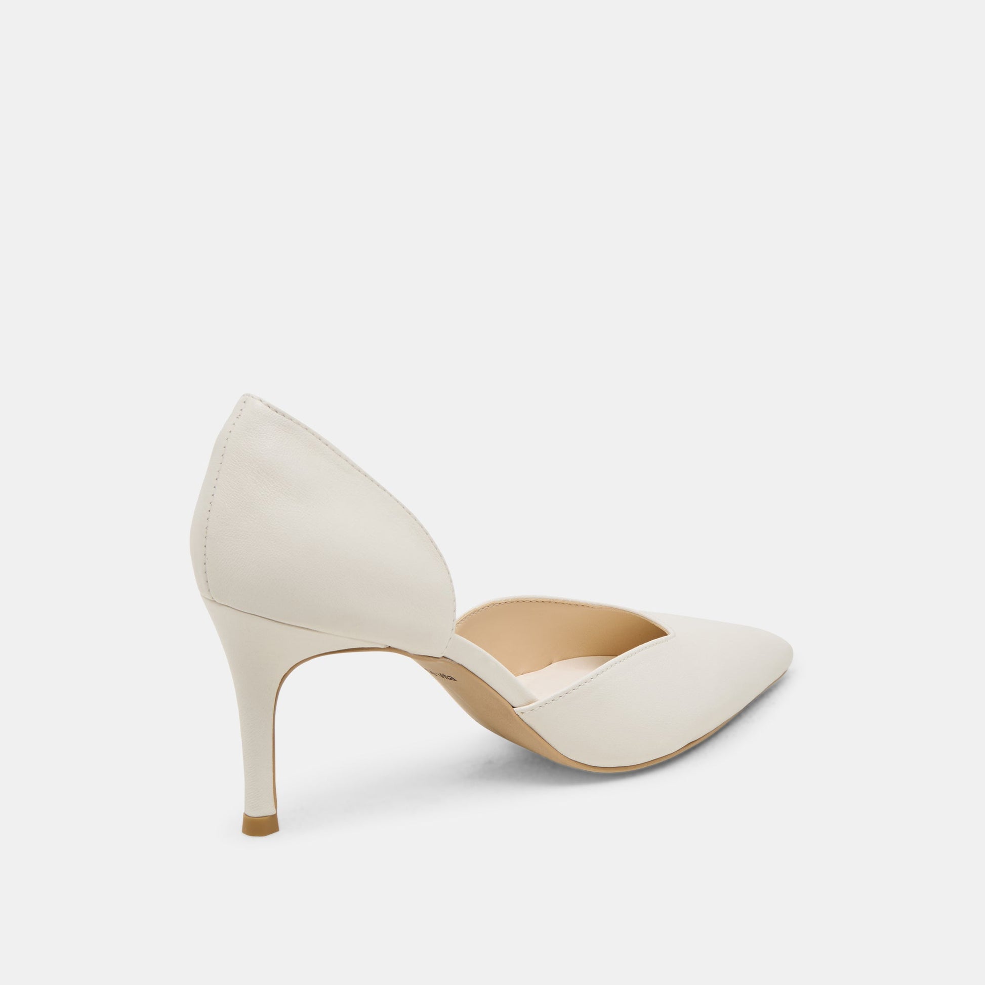 ELOY HEELS WHITE LEATHER - Dolce Vita