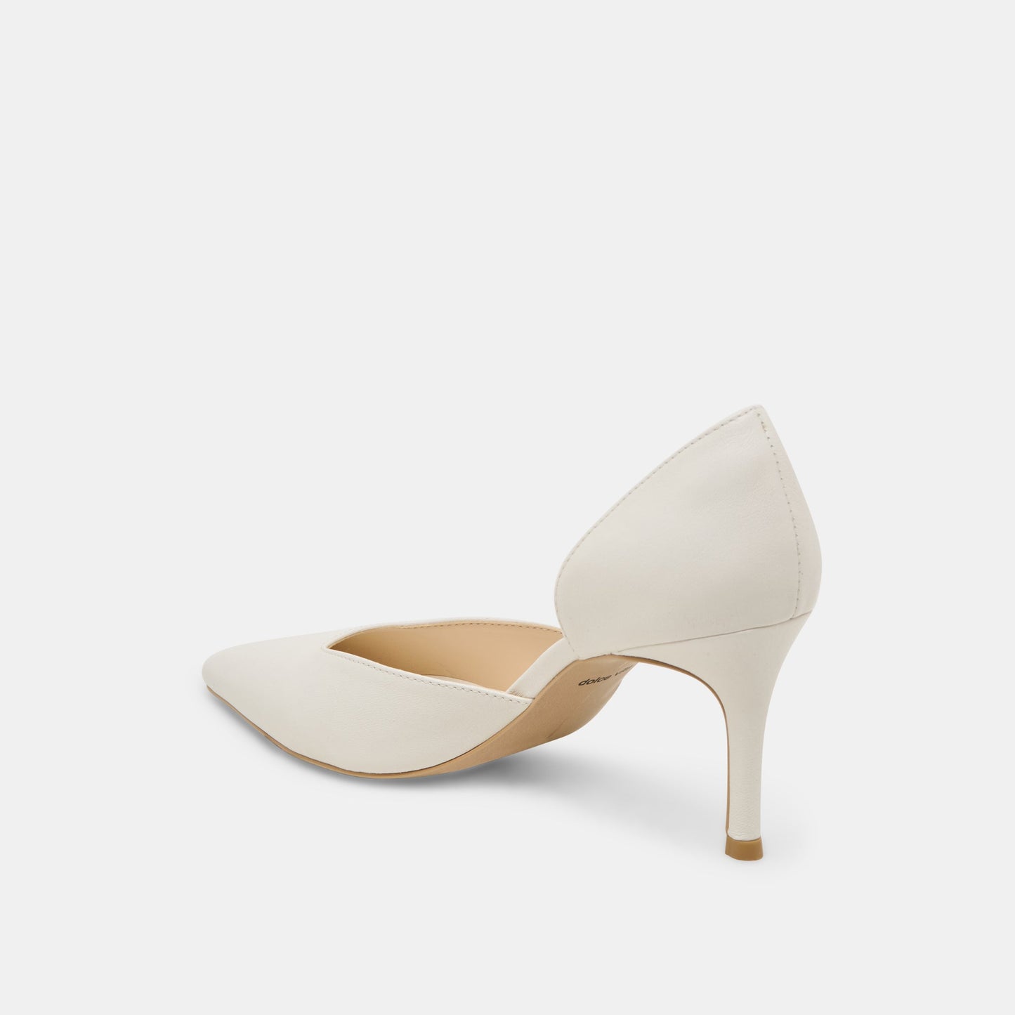ELOY HEELS WHITE LEATHER - Dolce Vita