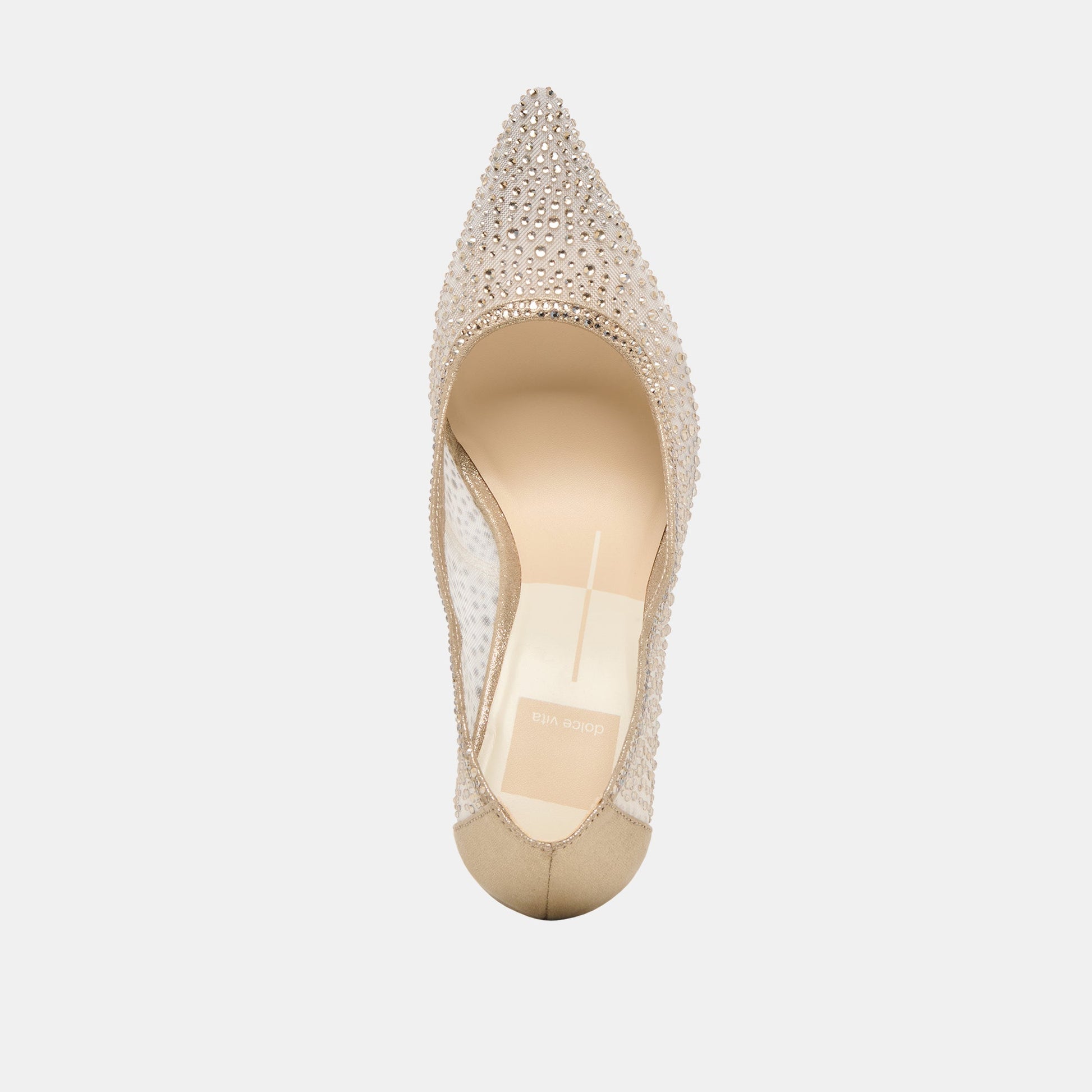 Kashe Crystal Lt Gold Mesh Heels - Dolce Vita