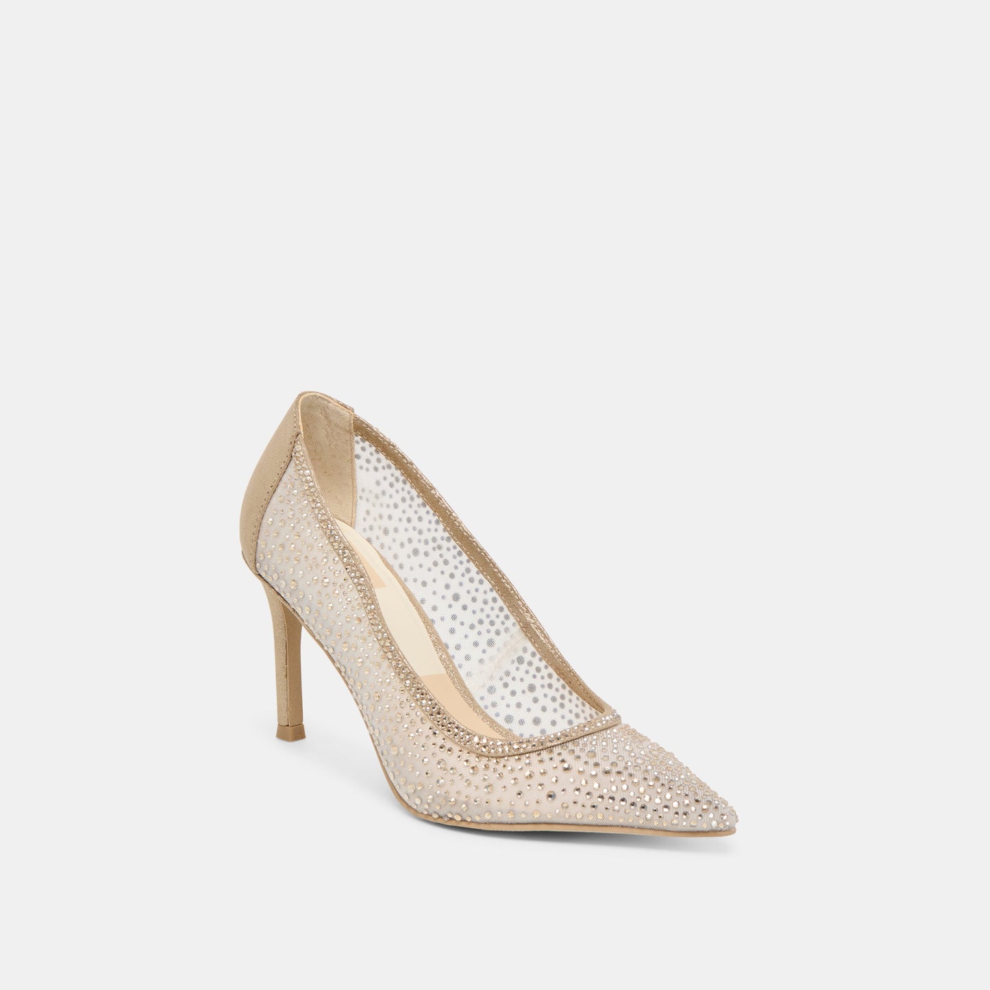 Kashe Crystal Lt Gold Mesh Heels - Dolce Vita