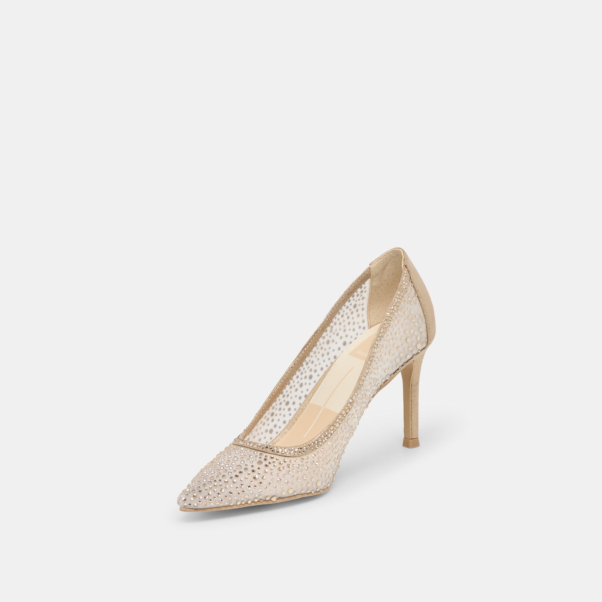Kashe Crystal Lt Gold Mesh Heels - Dolce Vita