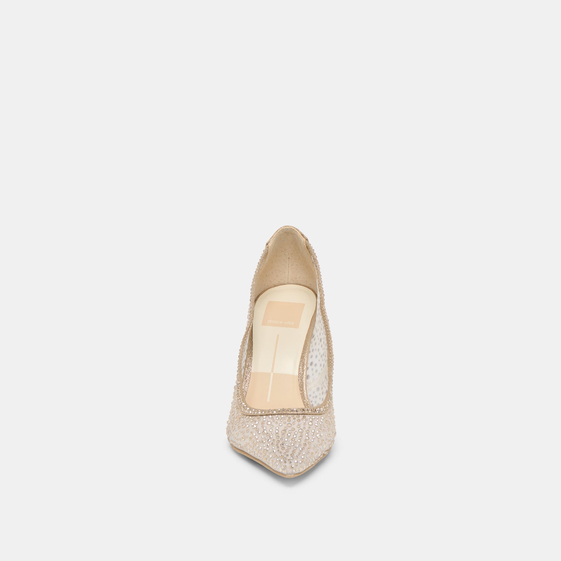 Kashe Crystal Lt Gold Mesh Heels - Dolce Vita