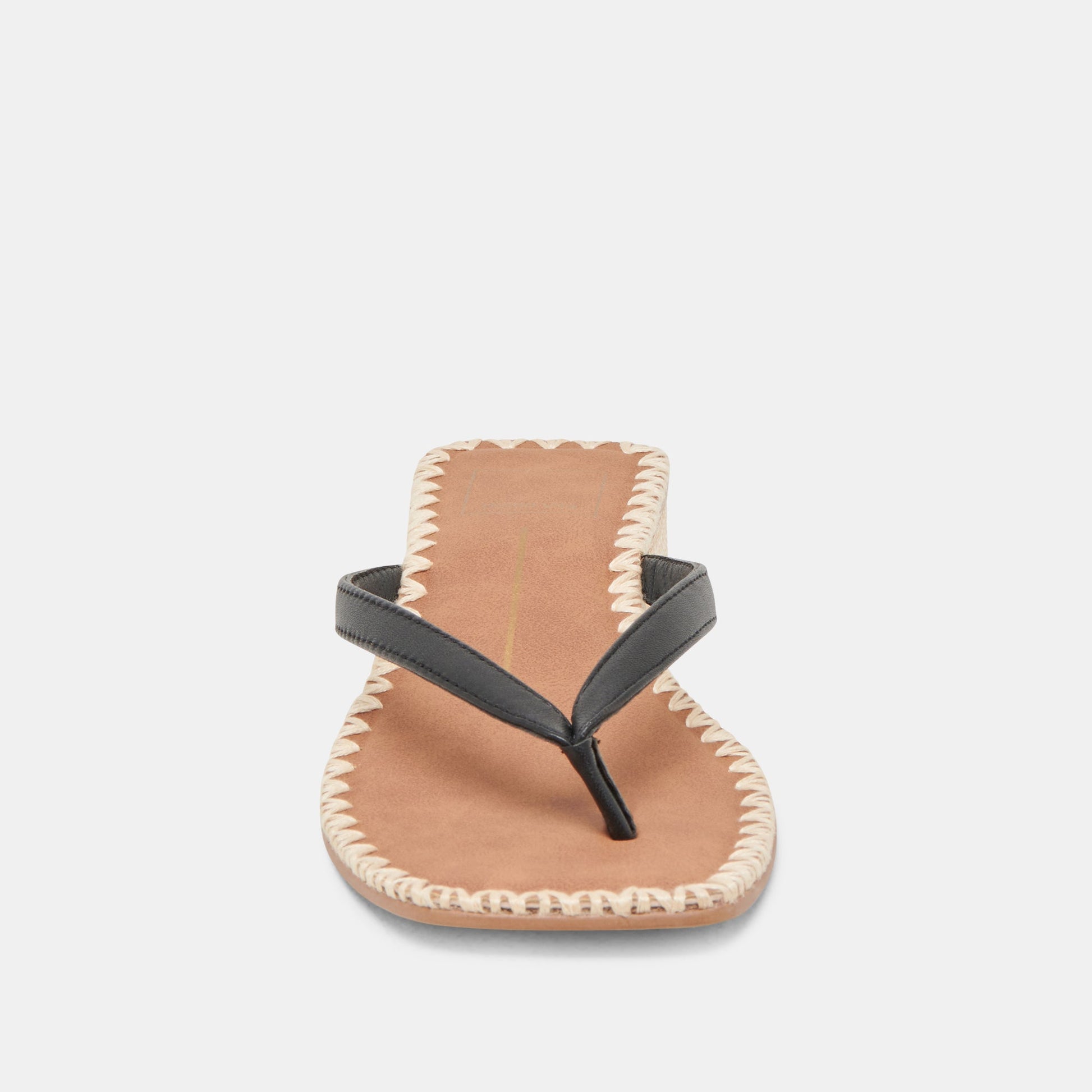 BARTY SANDALS BLACK LEATHER - Dolce Vita
