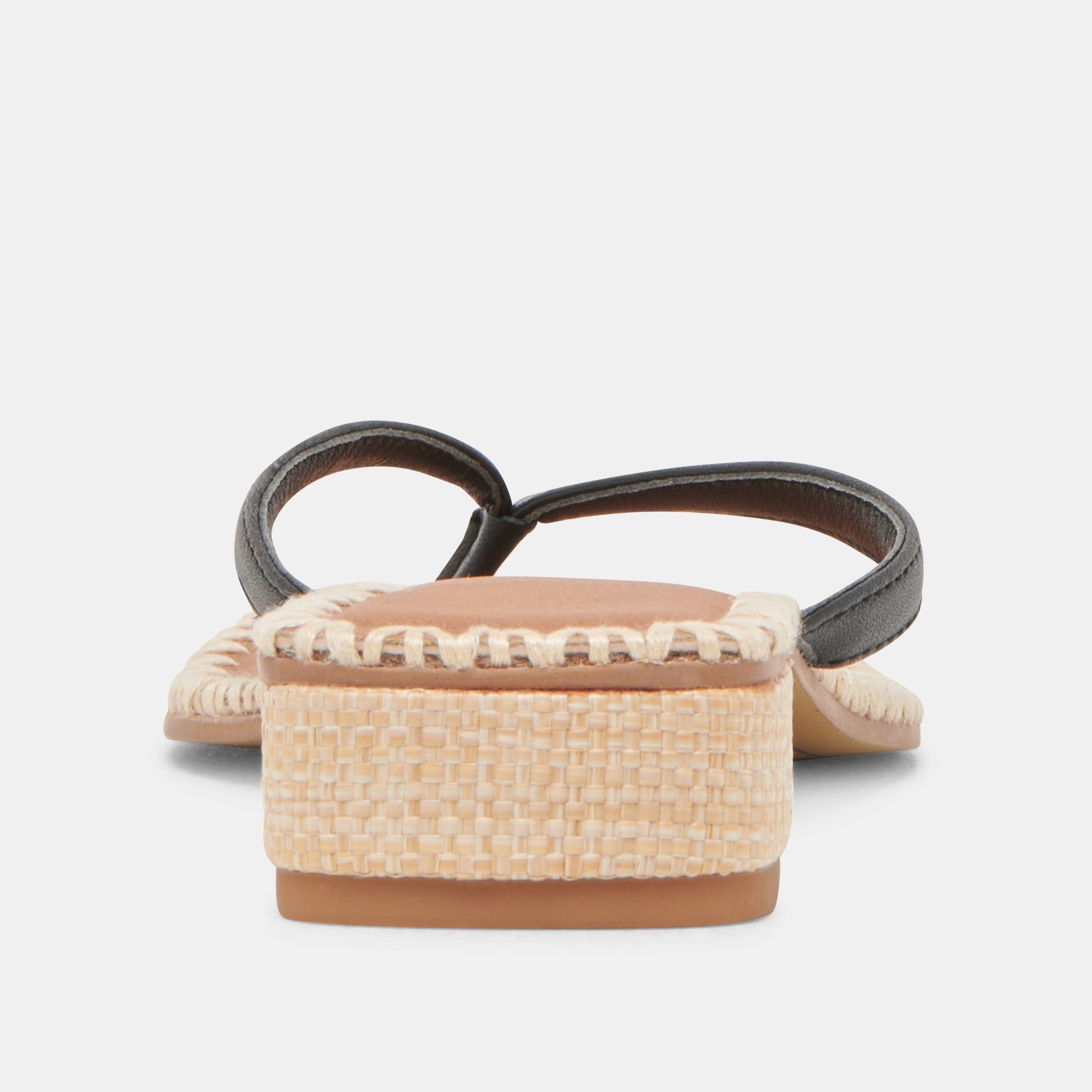 BARTY SANDALS BLACK LEATHER - Dolce Vita