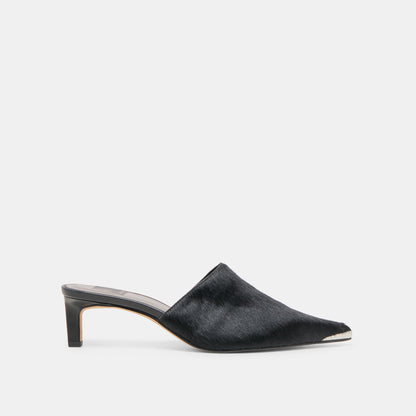 Lexy Nero Calf Hair Heels - Dolce Vita