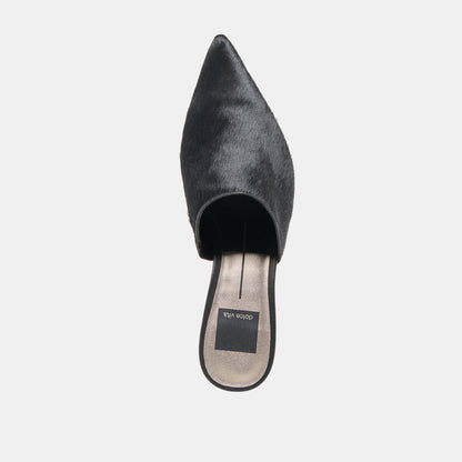 Lexy Nero Calf Hair Heels - Dolce Vita
