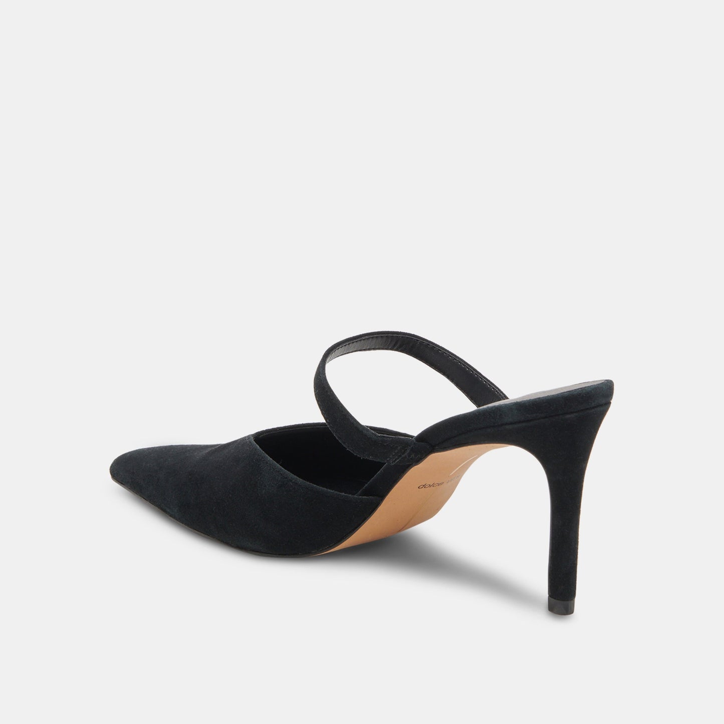 KANIKA WIDE HEELS ONYX SUEDE - Dolce Vita