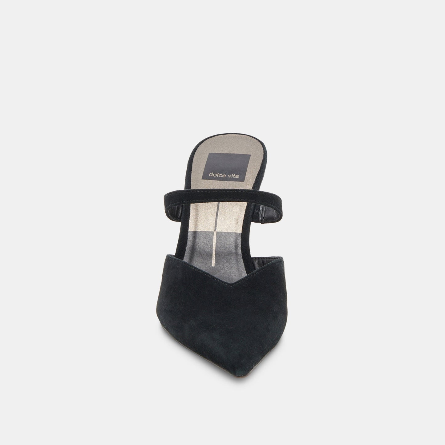 KANIKA WIDE HEELS ONYX SUEDE - Dolce Vita