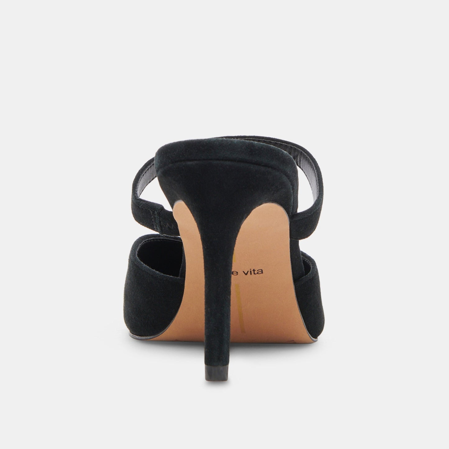 KANIKA WIDE HEELS ONYX SUEDE - Dolce Vita