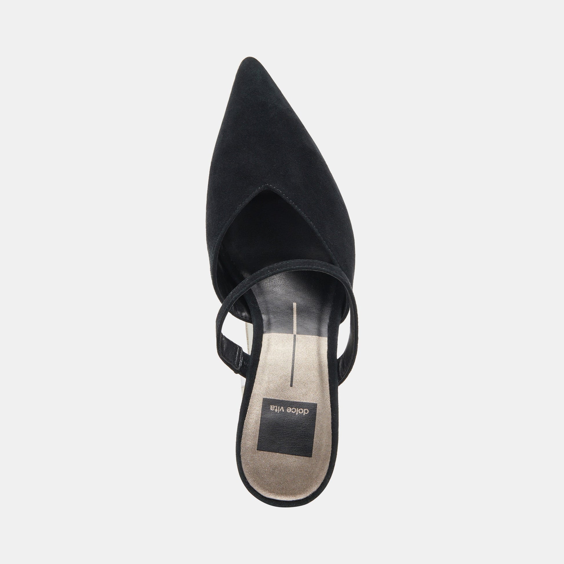 KANIKA WIDE HEELS ONYX SUEDE - Dolce Vita