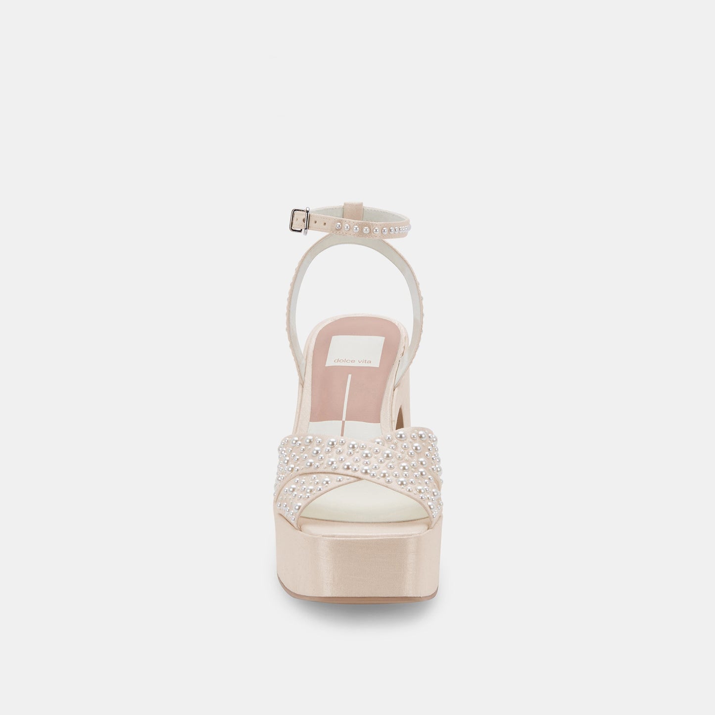WESSI PEARL HEELS VANILLA PEARLS - Dolce Vita