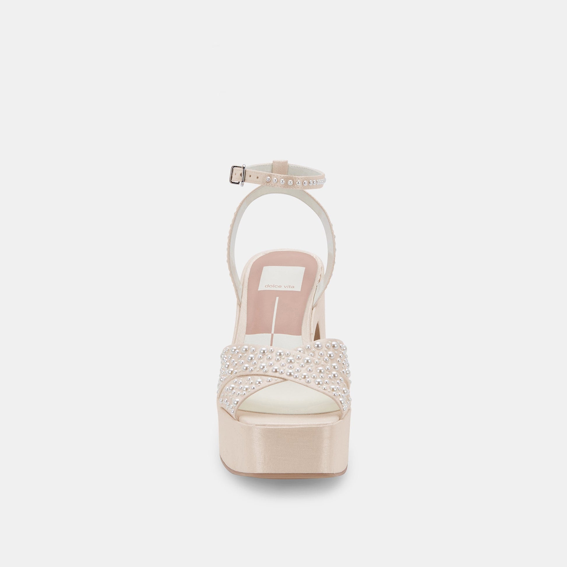 WESSI PEARL HEELS VANILLA PEARLS - Dolce Vita