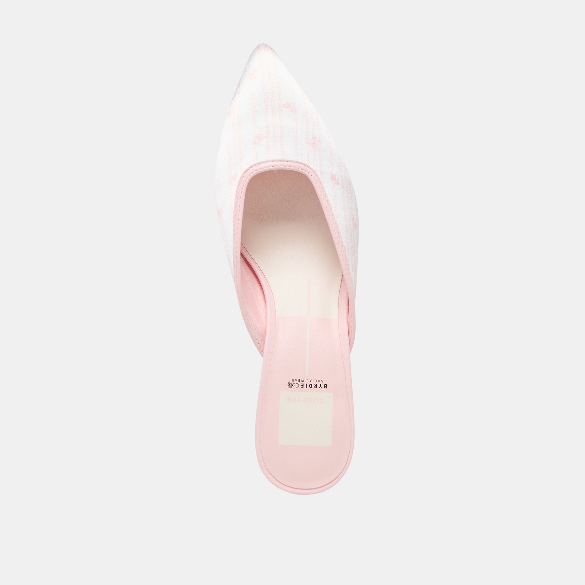 Cleo X Byrdie Gold Pink Floral Satin Heels - Dolce Vita