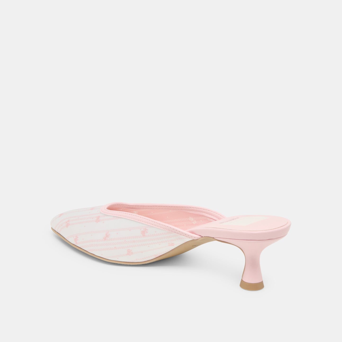 Cleo X Byrdie Gold Pink Floral Satin Heels - Dolce Vita