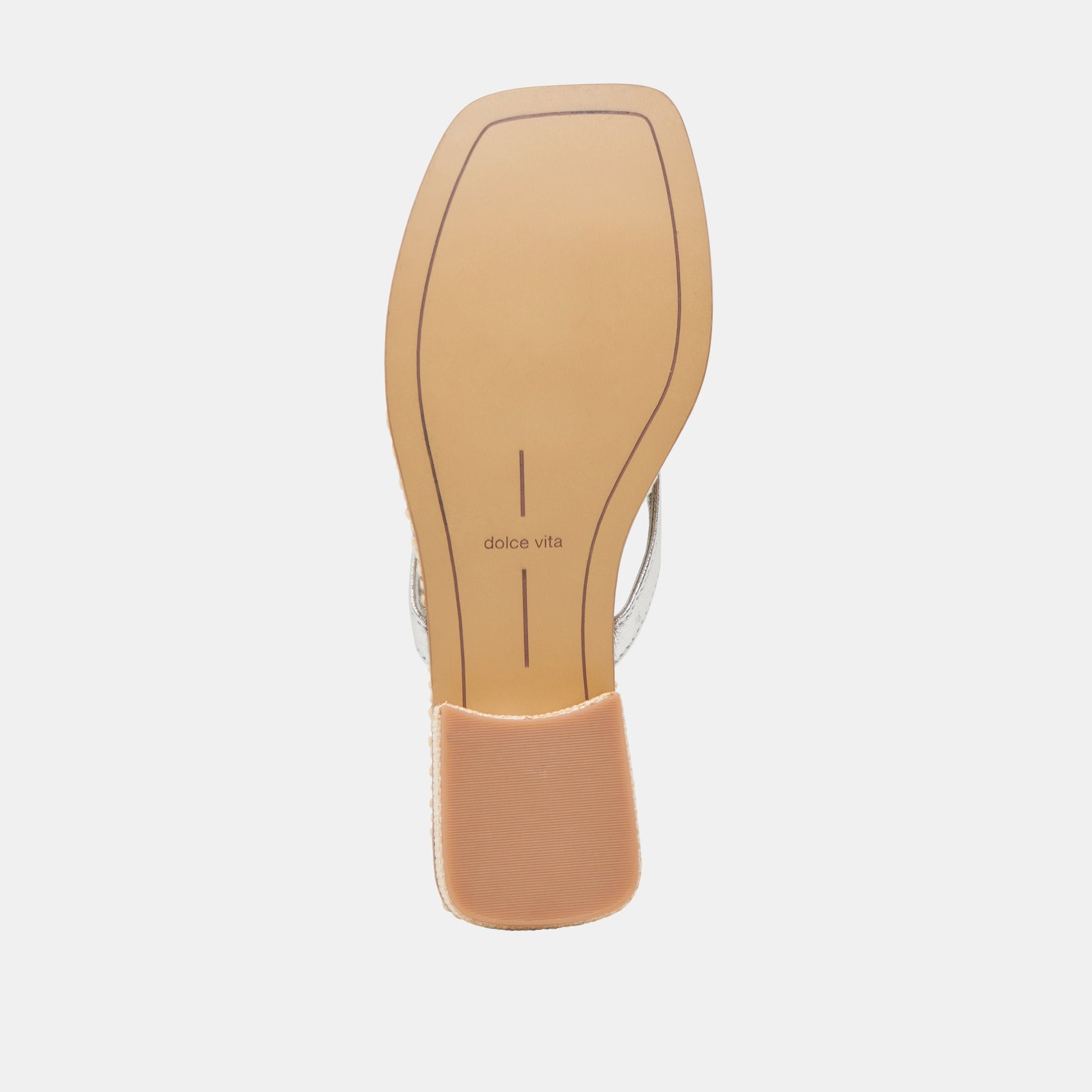 BARTY SANDALS SILVER METALLIC LEATHER - Dolce Vita