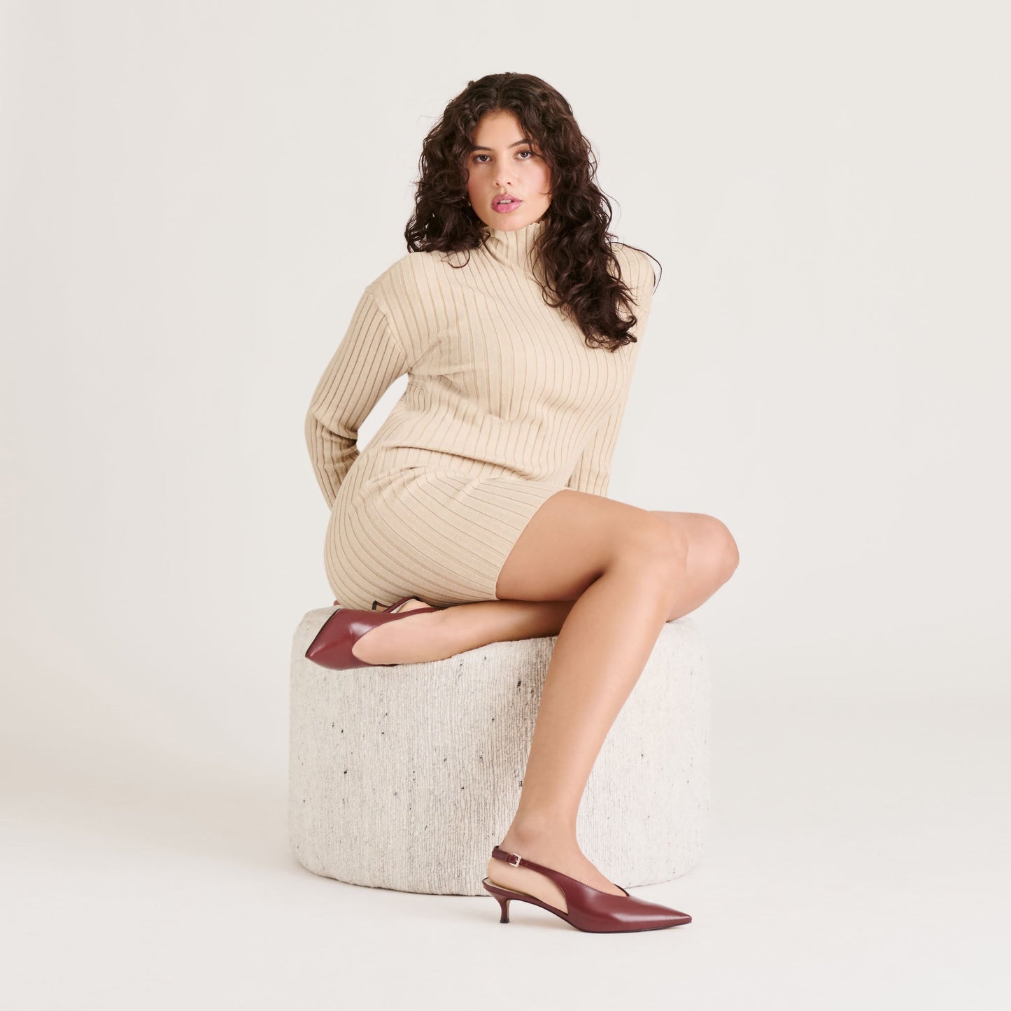 Alenna Oxblood Crinkle Heels - Dolce Vita